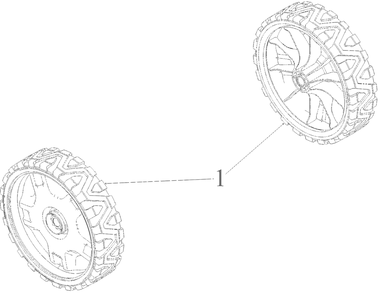 Wheels (8x2) Diagram and Parts List for 12AVO2R3752 2024 Yard Machines Lawn Mower